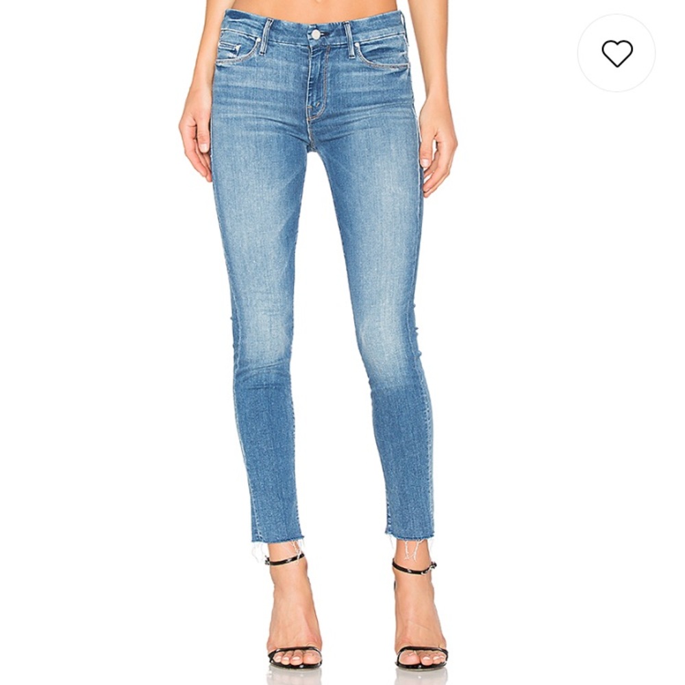 MOTHER the looker ankle fray jeans